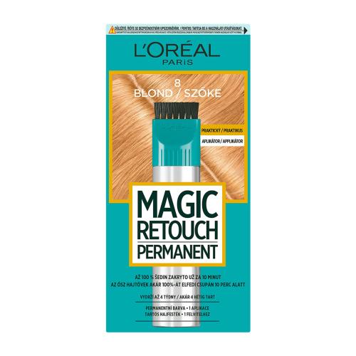 L’Oréal Paris Magic Retouch Permanent tónovací barva na odrosty s aplikátorem odstín 8 BLOND