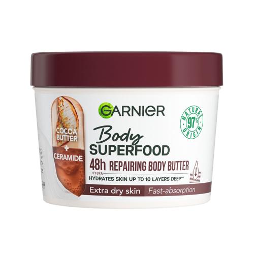 Garnier Body Superfood 48h Repairing Butter Cocoa + Ceramide 380 ml regenerační a hydratační tělové máslo pro ženy