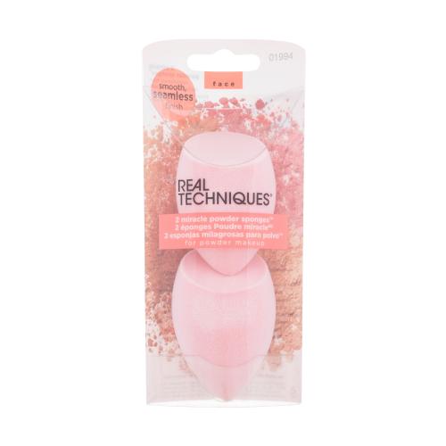 Real Techniques Miracle Powder Sponge 2 ks aplikátor pro ženy