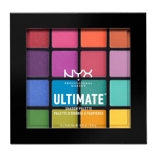 NYX Professional Makeup Ultimate Shadow Palette paletka očních stínů odstín 04 Brights 16 x 0.83 g