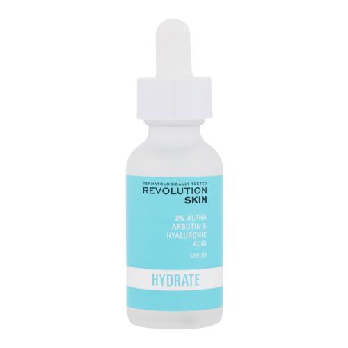 Revolution Skincare Hyaluronic Acid & 2% Alpha Arbutin rozjasňující hydratační sérum 30 ml