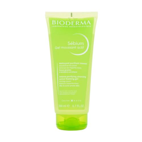 Bioderma Sébium Gel Moussant Actif hloubkově čisticí gel pro mastnou a problematickou pleť 200 ml