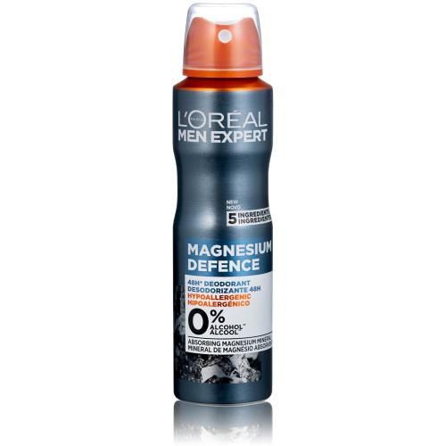 L'Oréal Paris Men Expert Magnesium Defence 48H 150 ml hypoalergenní deodorant pro muže