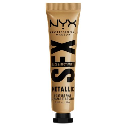 NYX Professional Makeup SFX Face And Body Paint Metallic 15 ml profesionální barvy na obličej a tělo pro ženy 05 Gold Dusk