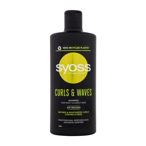 Syoss Curls & Waves 440 ml hydratační a definující šampon pro kudrnaté a vlnité vlasy pro ženy