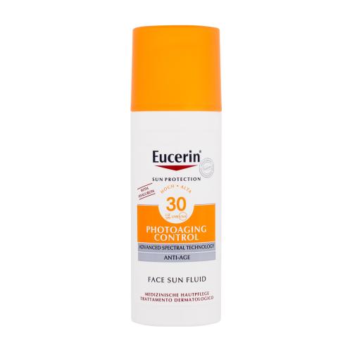 Eucerin Sun Protection Photoaging Control Face Sun Fluid SPF30 50 ml opalovací emulze na obličej proti vráskám pro ženy