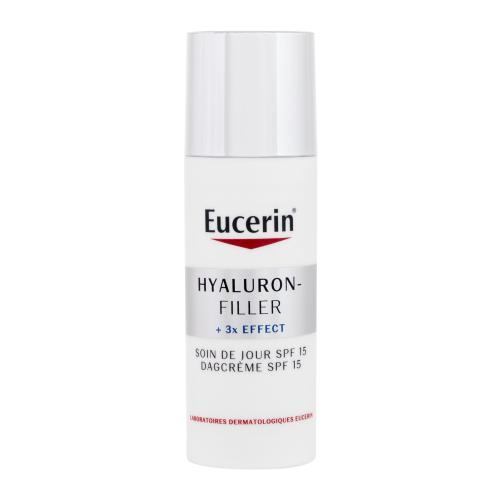 Eucerin Hyaluron-Filler + 3x Effect Day SPF15 50 ml denní pleťový krém W na normální pleť; na smíšenou pleť; proti vráskám; zpevnění a lifting pleti