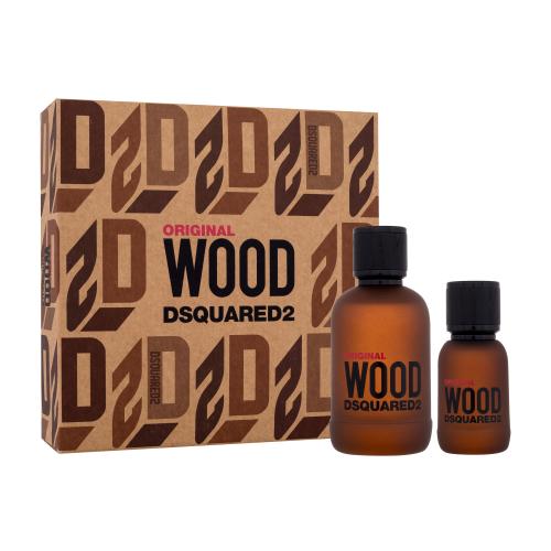 Dsquared2 Wood Original dárková kazeta pro muže parfémovaná voda 100 ml + parfémovaná voda 30 ml