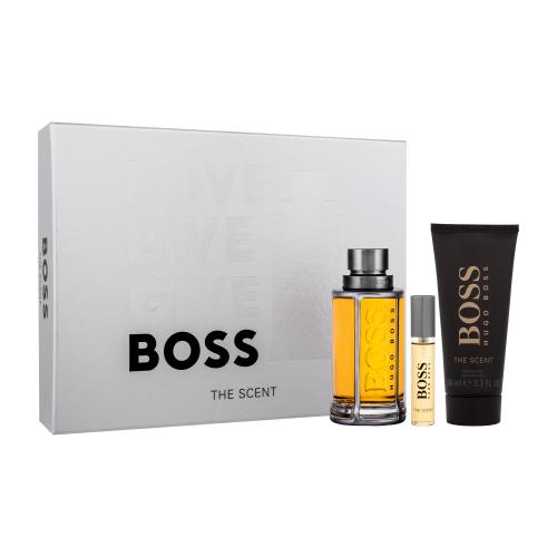 HUGO BOSS Boss The Scent 2015 dárková kazeta pro muže toaletní voda 100 ml + toaletní voda 10 ml + sprchový gel 100 ml
