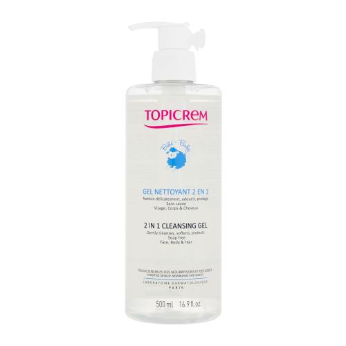 Topicrem BABY My 1st Cleansing Gel 2in1 mycí gel na tělo a vlasy pro děti od narození 500 ml