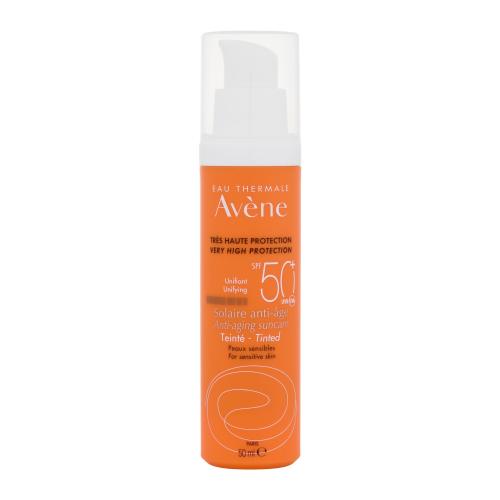 Avène Sun Anti-Aging Suncare Tinted ochranný tónovaný fluid na obličej proti pigmentovým skvrnám SPF 50+ 50 ml
