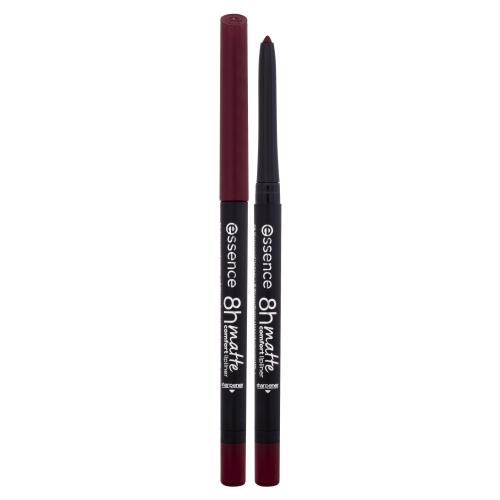essence 8h Matte Comfort matná tužka na rty s ořezávátkem odstín 08 Dark Berry 0,3 g