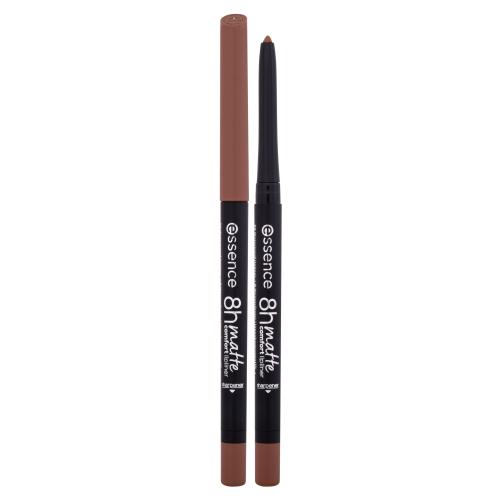 essence 8h Matte Comfort matná tužka na rty s ořezávátkem odstín 01 Cinnamon Spice 0,3 g