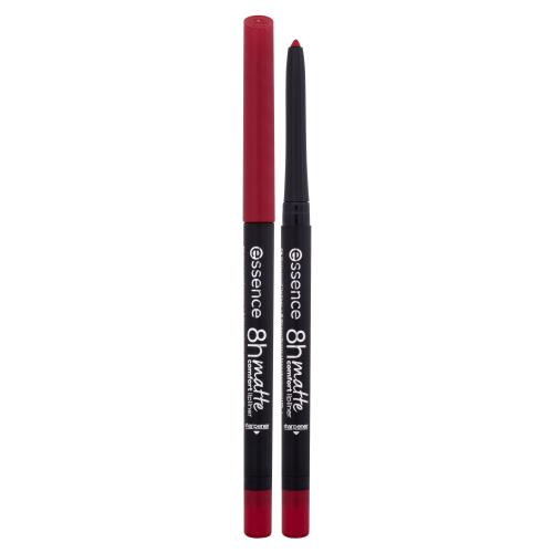 essence 8h Matte Comfort matná tužka na rty s ořezávátkem odstín 07 Classic Red 0,3 g