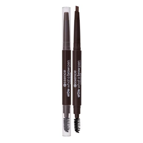 Essence WOW What a Brow tužka na obočí s kartáčkem odstín 02 Brown 0,2 g