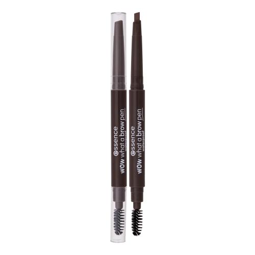 Essence WOW What a Brow tužka na obočí s kartáčkem odstín 03 Dark Brown 0,2 g