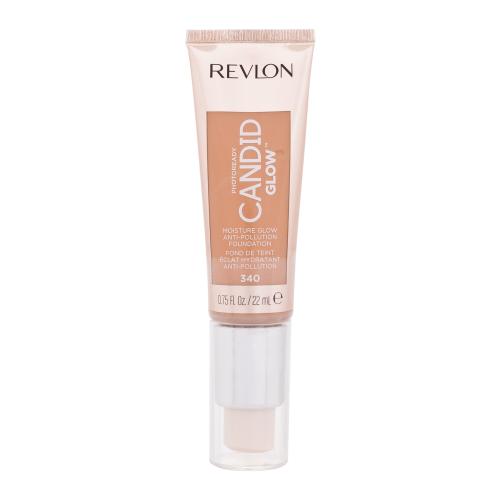 Revlon Photoready Candid Glow 22 ml make-up pro ženy 340 True Beige na rozjasnění pleti; na dehydratovanou pleť