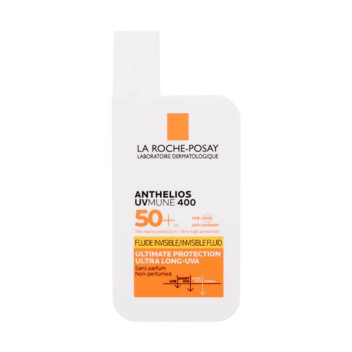 La Roche-Posay Anthelios UVMUNE 400 Invisible Fluid SPF50+ 50 ml voděodolný opalovací fluid s vysokou uv ochranou pro ženy