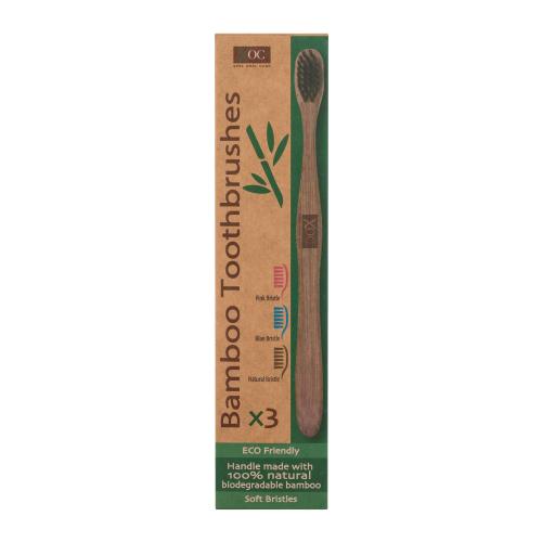 Xpel Bamboo Toothbrush 3 ks klasický zubní kartáček unisex