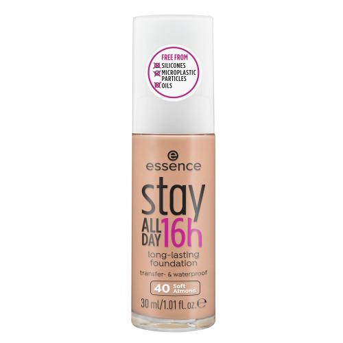 Essence Stay All Day 16h 30 ml dlouhotrvající make-up pro ženy 40 Soft Almond