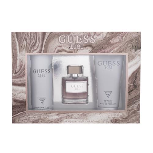 GUESS Guess 1981 SET1 dárková kazeta toaletní voda 100 ml + sprchový gel 200 ml + deodorant 226 ml pro muže
