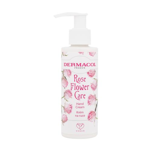Dermacol Flower care krém na ruce Růže dávkovač 150 ml
