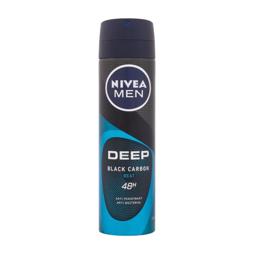 Nivea Men Deep Black Carbon Beat 48H 150 ml antiperspirant deospray pro muže