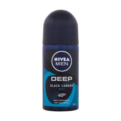 Nivea Men Deep Black Carbon Beat 48H 50 ml antiperspirant roll-on pro muže