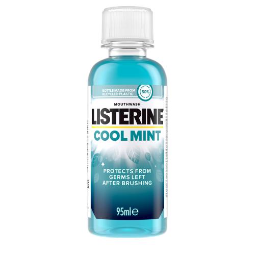 Listerine Cool Mint Mild Taste ústní voda bez alkoholu příchuť 95 ml