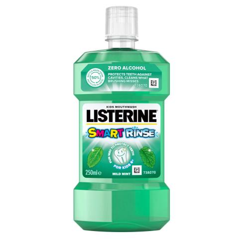 Listerine Smart Rinse Mild Mint ústní voda pro děti 250 ml