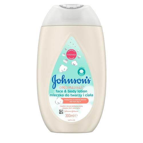 Johnson's® Cottontouch hydratační mléko na tělo a obličej pro děti od narození 300 ml