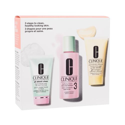 Clinique 3 Steps Skin Care Kit Skin Type 3 dárková sada pro mastnou a smíšenou pleť