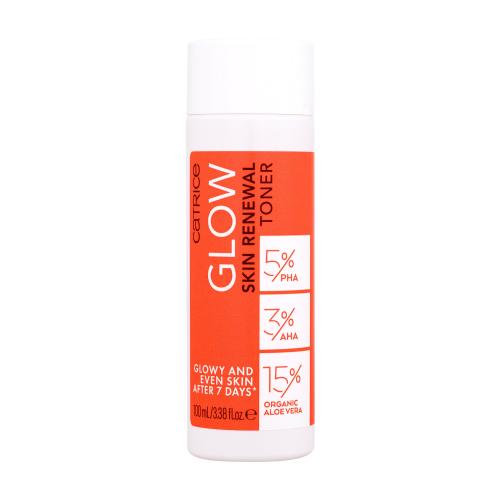 Catrice Glow Skin Renewal Toner 100 ml pleťová voda a sprej pro ženy na rozjasnění pleti
