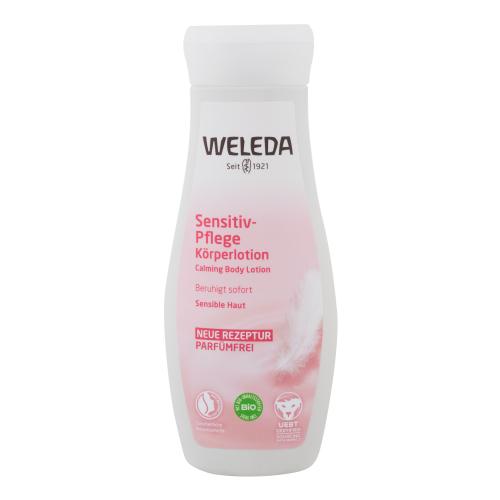 Weleda Sensitive 200 ml tělové mléko pro ženy poškozený flakon