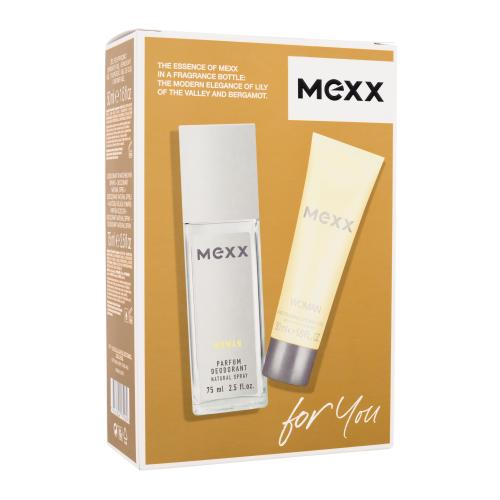 Mexx Woman dárková kazeta deospray pro ženy deodorant 75 ml + sprchový gel 50 ml