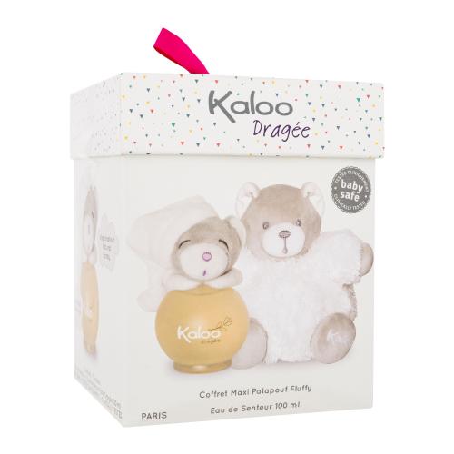 Kaloo Dragée dárková kazeta pro děti tělový sprej 100 ml + plyšová hračka