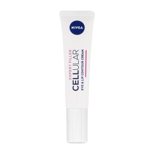 Nivea Cellular Expert Filler Eye & Lip Contour Cream 15 ml krém na zpevnění kontur očí a rtů pro ženy