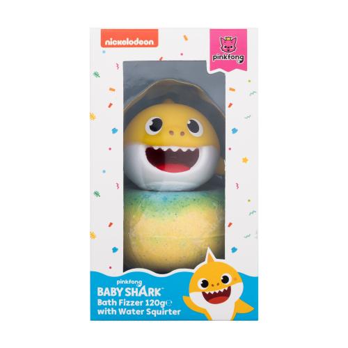 Pinkfong Baby Shark Bath Fizzer Set dárková kazeta pro děti bomba do koupele 120 g + hračka do vody