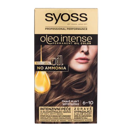 Syoss Oleo Intense Permanent Oil Color 50 ml permanentní olejová barva na vlasy bez amoniaku pro ženy 6-10 Dark Blond