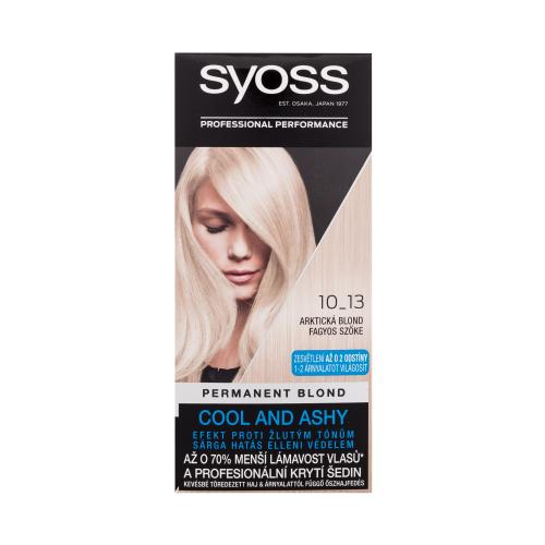 Syoss Permanent Coloration Permanent Blond 50 ml permanentní barva na vlasy pro ženy 10-13 Arctic Blond