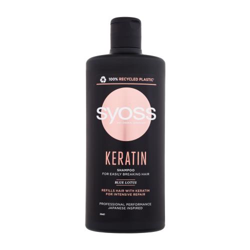 Syoss Keratin Shampoo 440 ml šampon pro suché a lámavé vlasy pro ženy