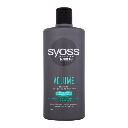 Syoss Men Volume Shampoo 440 ml šampon pro zvětšení objemu jemných vlasů pro muže