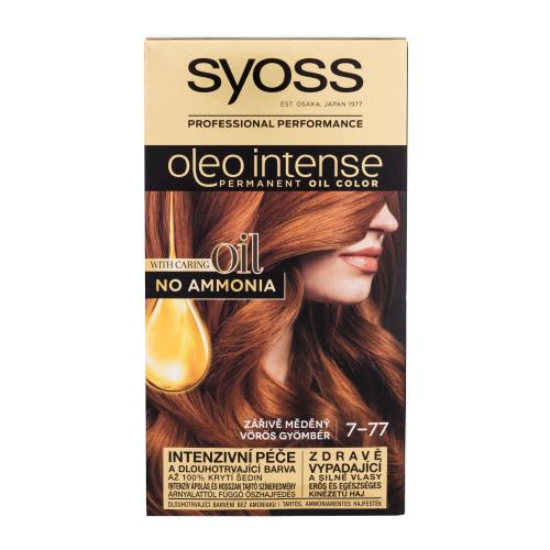 Syoss Oleo Intense Permanent Oil Color 50 ml permanentní olejová barva na vlasy bez amoniaku pro ženy 7-77 Red Ginger