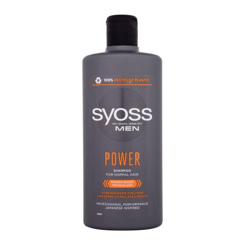 Syoss Men Power Shampoo 440 ml šampon pro posílení vlasů a stimulaci růstu pro muže