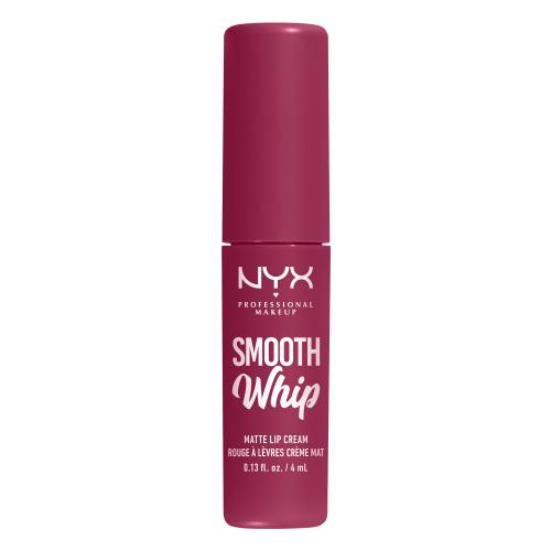 NYX Professional Makeup Smooth Whip Matte Lip Cream sametová rtěnka s vyhlazujícím efektem odstín 08 Fuzzy Slippers 4 ml