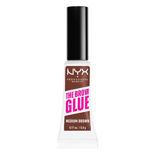 NYX Professional Makeup The Brow Glue gel na obočí odstín 03 Medium Brown 5 g