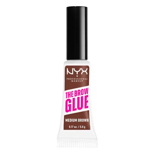 NYX Professional Makeup The Brow Glue Instant Brow Styler 5 g tónovací gel na obočí s extrémní fixací pro ženy 03 Medium Brown