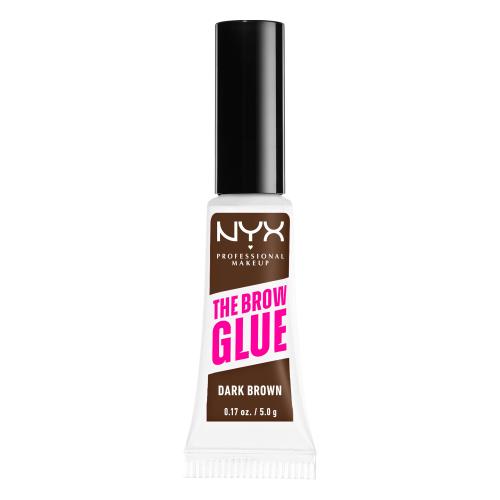 NYX Professional Makeup The Brow Glue gel na obočí odstín 04 Dark Brown 5 g