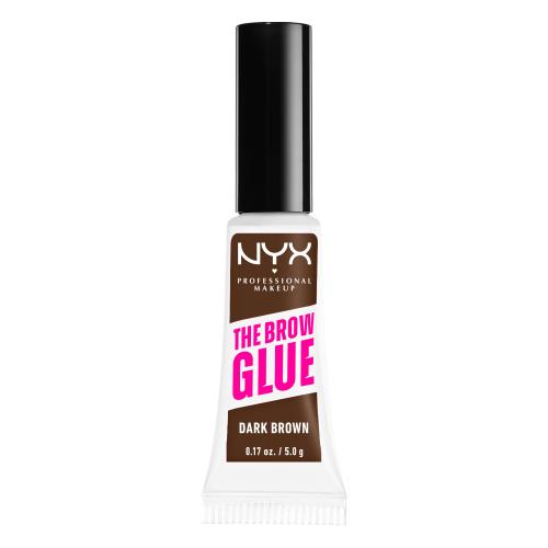 NYX Professional Makeup The Brow Glue Instant Brow Styler 5 g tónovací gel na obočí s extrémní fixací pro ženy 04 Dark Brown