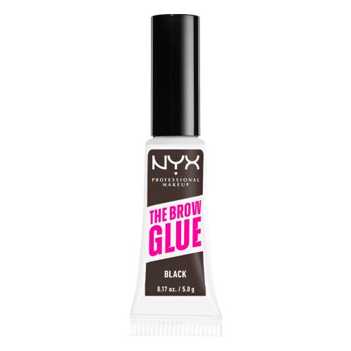 NYX Professional Makeup The Brow Glue Instant Brow Styler 5 g tónovací gel na obočí s extrémní fixací pro ženy 05 Black